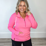 Half Zip Sweatshirt - Midnight Rose-Sweaters and Cardigans- Hometown Style HTS, women's in store and online boutique located in Ingersoll, Ontario