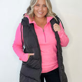 Half Zip Sweatshirt - Midnight Rose-Sweaters and Cardigans- Hometown Style HTS, women's in store and online boutique located in Ingersoll, Ontario