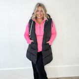 Half Zip Sweatshirt - Midnight Rose-Sweaters and Cardigans- Hometown Style HTS, women's in store and online boutique located in Ingersoll, Ontario