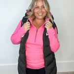 Half Zip Sweatshirt - Midnight Rose-Sweaters and Cardigans- Hometown Style HTS, women's in store and online boutique located in Ingersoll, Ontario