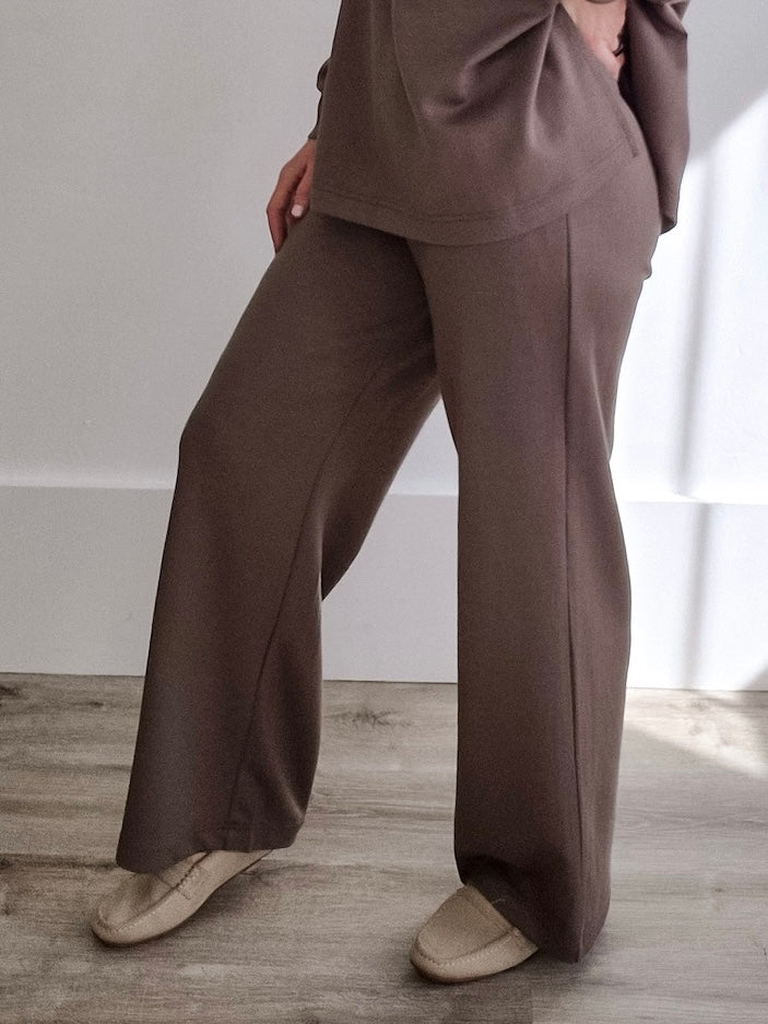 Annika Trousers - Morel-Pants- Hometown Style HTS, women's in store and online boutique located in Ingersoll, Ontario