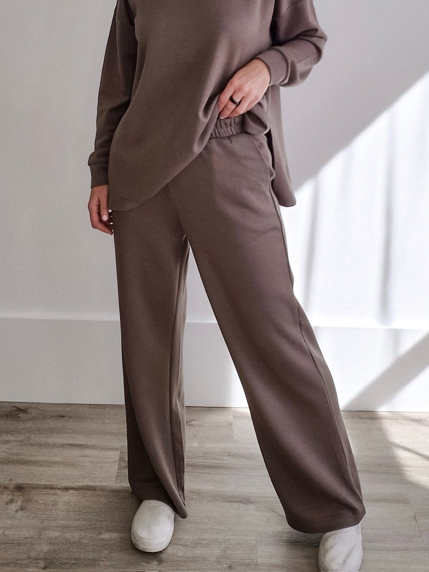 Annika Trousers - Morel-Pants- Hometown Style HTS, women's in store and online boutique located in Ingersoll, Ontario