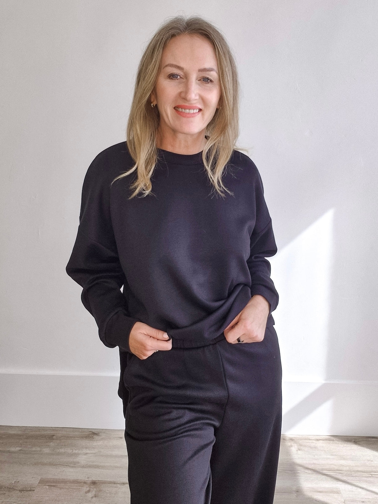 Annika Pullover - Deep Black-Casual Tops- Hometown Style HTS, women's in store and online boutique located in Ingersoll, Ontario