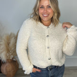 Maxie Fluffy Cardigan- Cream-Sweaters and Cardigans- Hometown Style HTS, women's in store and online boutique located in Ingersoll, Ontario