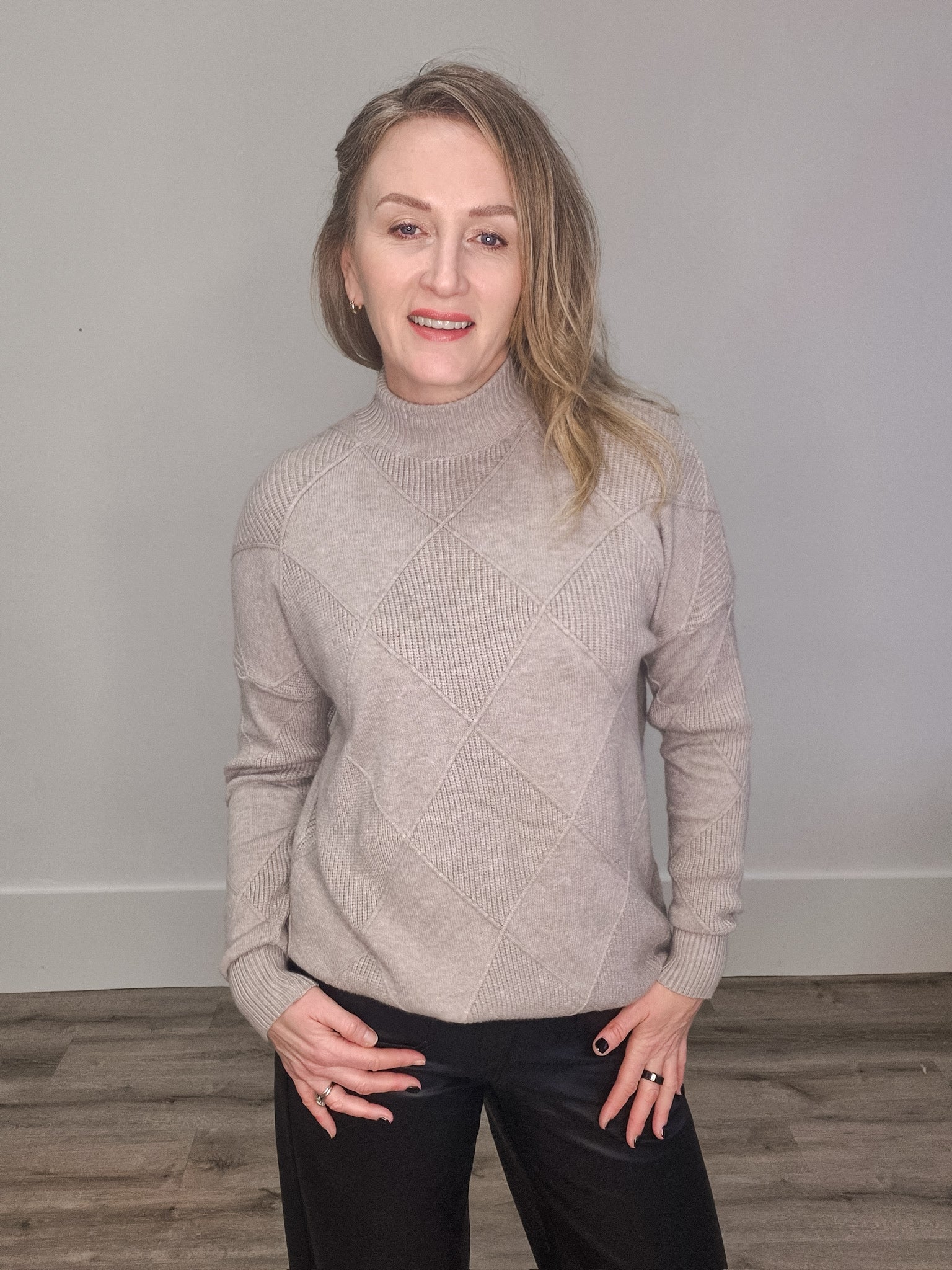 Asher Turtle Neck Sweater-Sweaters and Cardigans- Hometown Style HTS, women's in store and online boutique located in Ingersoll, Ontario