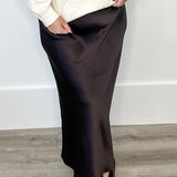 Lotte Skirt - Black Coffee-skirt- Hometown Style HTS, women's in store and online boutique located in Ingersoll, Ontario