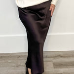 Lotte Skirt - Black Coffee-skirt- Hometown Style HTS, women's in store and online boutique located in Ingersoll, Ontario