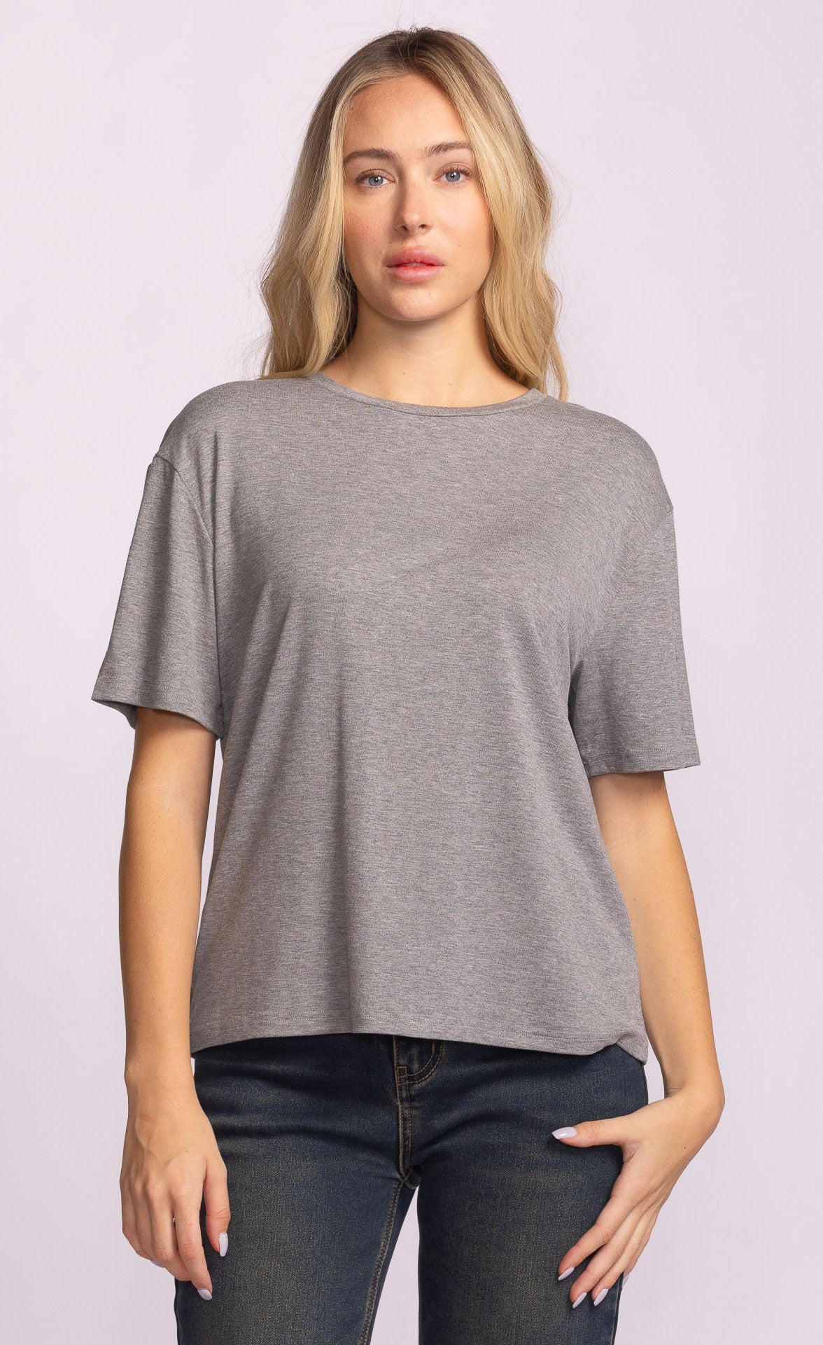 The Camilla Top - Grey-Casual Tops- Hometown Style HTS, women's in store and online boutique located in Ingersoll, Ontario
