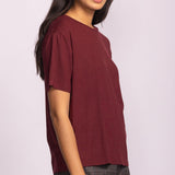 The Camilla Top - Burgundy-Casual Tops- Hometown Style HTS, women's in store and online boutique located in Ingersoll, Ontario