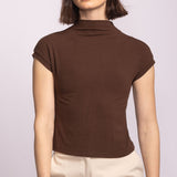 Nicolas Top - Brown-Casual Tops- Hometown Style HTS, women's in store and online boutique located in Ingersoll, Ontario