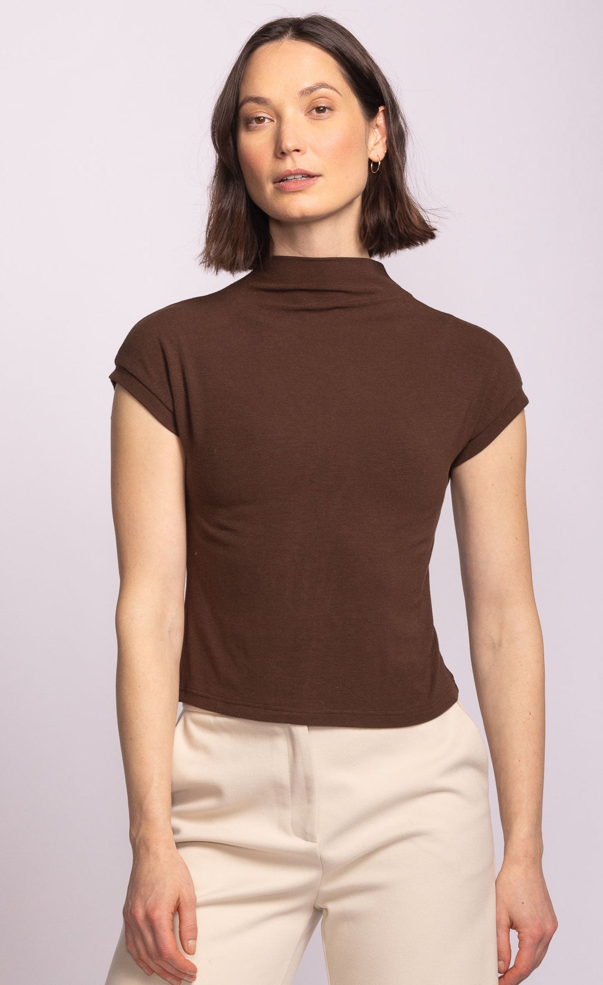 Nicolas Top - Brown-Casual Tops- Hometown Style HTS, women's in store and online boutique located in Ingersoll, Ontario
