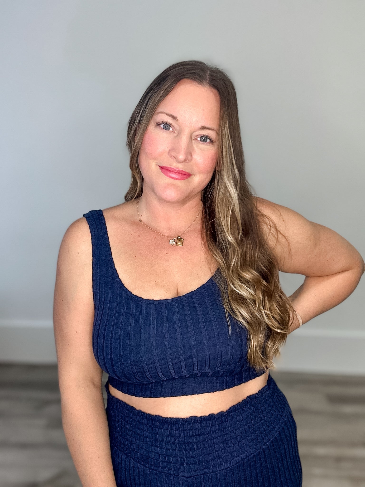 Zoe Rib Tank Bra - Blue Sapphire-Intimates- Hometown Style HTS, women's in store and online boutique located in Ingersoll, Ontario