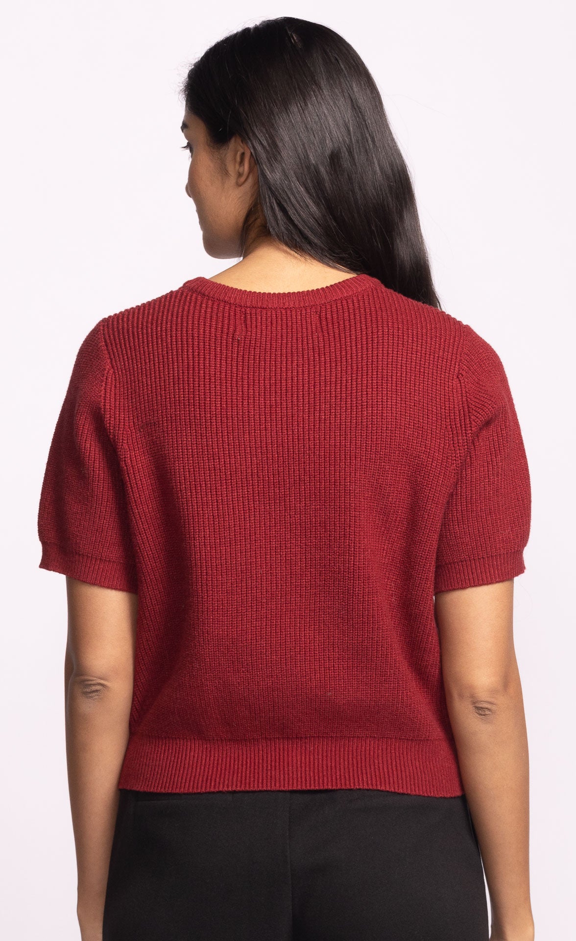 Abby Sweater - Wine-sweater- Hometown Style HTS, women's in store and online boutique located in Ingersoll, Ontario