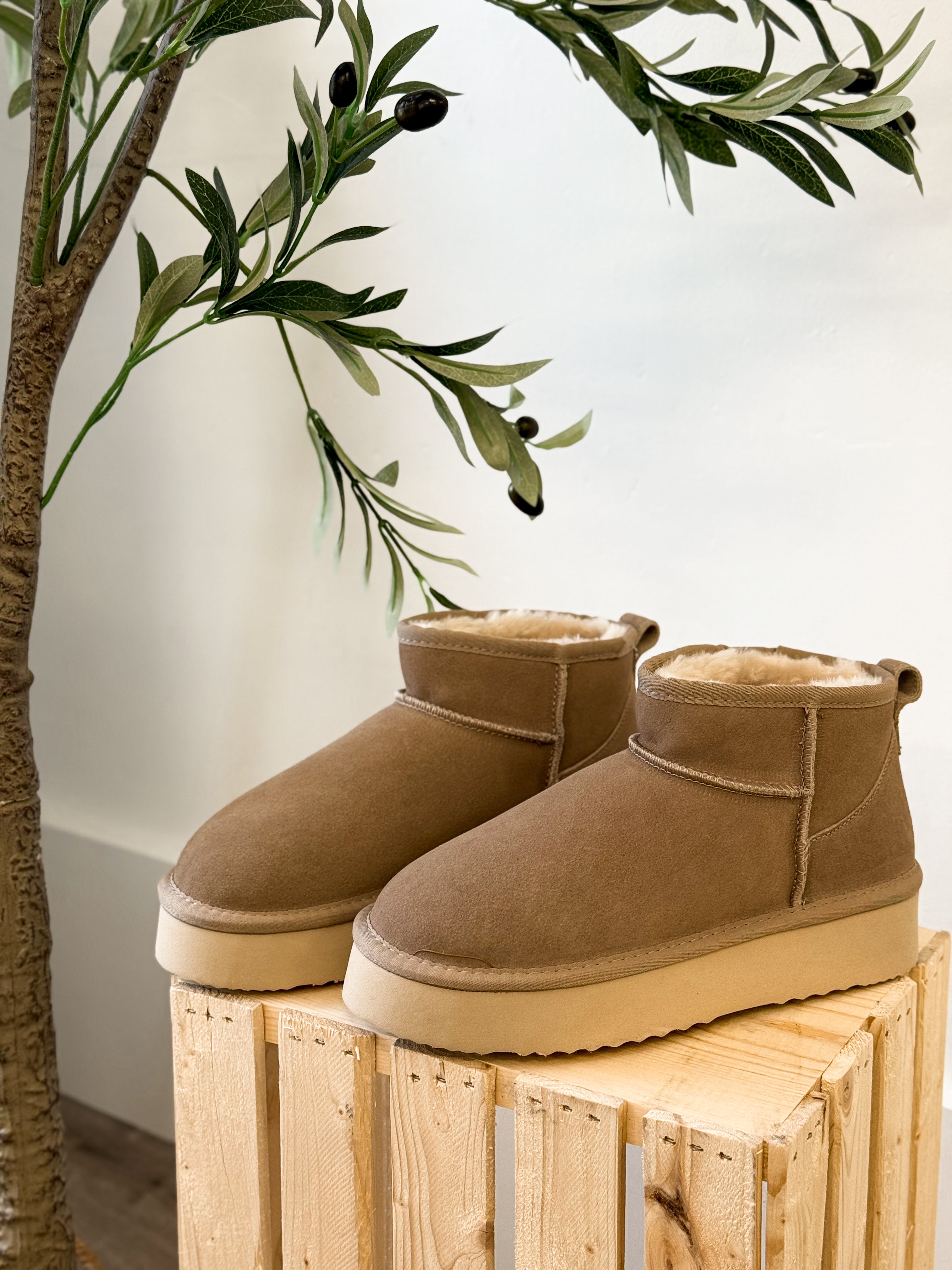 Fernie - Snow Owl - Sand (water repellant)-boot- Hometown Style HTS, women's in store and online boutique located in Ingersoll, Ontario