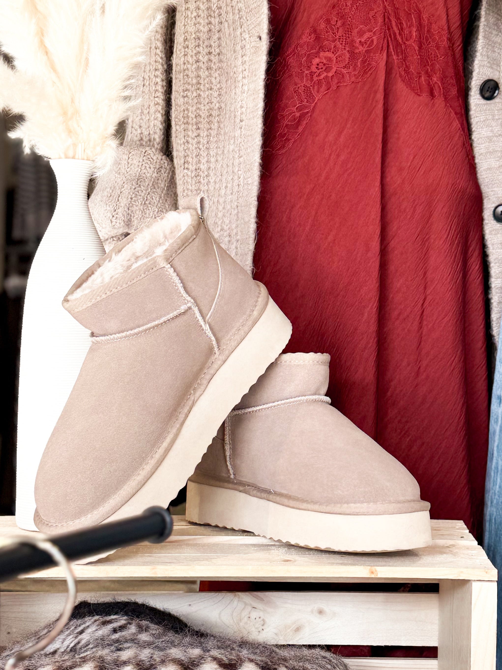 Fernie - Snow Owl - Sand (water repellant)-boot- Hometown Style HTS, women's in store and online boutique located in Ingersoll, Ontario