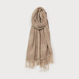 Large Silky Scarf with Fringes-Accessories- Hometown Style HTS, women's in store and online boutique located in Ingersoll, Ontario