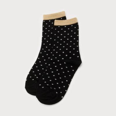 Polka Dot Socks with Glittery Band-gift- Hometown Style HTS, women's in store and online boutique located in Ingersoll, Ontario