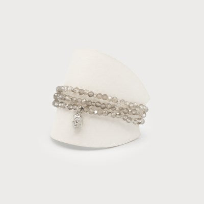 Three Rows Glass Beads Bracelet-Accessories- Hometown Style HTS, women's in store and online boutique located in Ingersoll, Ontario