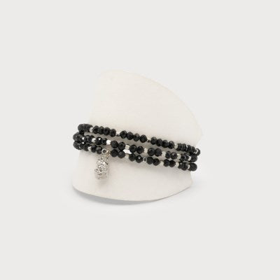 Three Rows Glass Beads Bracelet-Accessories- Hometown Style HTS, women's in store and online boutique located in Ingersoll, Ontario