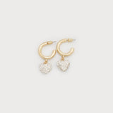 Small Glittery Heart on Hoop-Accessories- Hometown Style HTS, women's in store and online boutique located in Ingersoll, Ontario