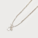 Glass Beads Necklace with Crystal Piece-Accessories- Hometown Style HTS, women's in store and online boutique located in Ingersoll, Ontario