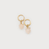 Hoops with Metal Discs and Glass Beads-Accessories- Hometown Style HTS, women's in store and online boutique located in Ingersoll, Ontario