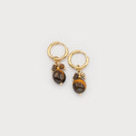 Hoops with Metal Discs and Glass Beads-Accessories- Hometown Style HTS, women's in store and online boutique located in Ingersoll, Ontario