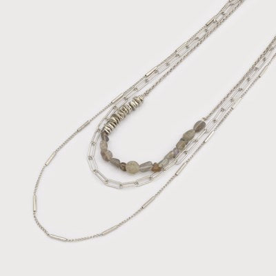 Three Layers Necklace with Fine Chains-Accessories- Hometown Style HTS, women's in store and online boutique located in Ingersoll, Ontario