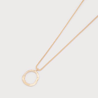 Hammered Ring on Chain-Accessories- Hometown Style HTS, women's in store and online boutique located in Ingersoll, Ontario