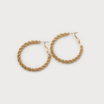 Twisted Large Hoops-Accessories- Hometown Style HTS, women's in store and online boutique located in Ingersoll, Ontario