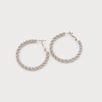 Twisted Large Hoops-Accessories- Hometown Style HTS, women's in store and online boutique located in Ingersoll, Ontario