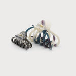 Two Size Clips - Pattern and Colour-Accessories- Hometown Style HTS, women's in store and online boutique located in Ingersoll, Ontario