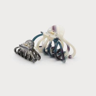 Two Size Clips - Pattern and Colour-Accessories- Hometown Style HTS, women's in store and online boutique located in Ingersoll, Ontario