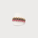 Set of 3 Elastic Bracelets with Metal Beads-Accessories- Hometown Style HTS, women's in store and online boutique located in Ingersoll, Ontario