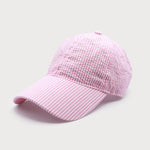 Summer Stripe ball cap-Hat- Hometown Style HTS, women's in store and online boutique located in Ingersoll, Ontario