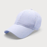 Summer Stripe ball cap-Hat- Hometown Style HTS, women's in store and online boutique located in Ingersoll, Ontario