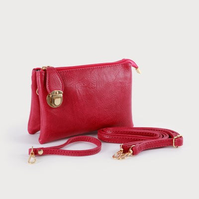 Crossbody Bag with Multi Pockets and Removable Adjustable Strap and Wristlet-Accessories- Hometown Style HTS, women's in store and online boutique located in Ingersoll, Ontario