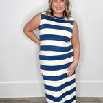 Stripe Set - Navy-Casual Dresses- Hometown Style HTS, women's in store and online boutique located in Ingersoll, Ontario