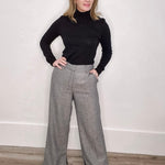 Astrid Roll Neck Top - Deep Black-Casual Tops- Hometown Style HTS, women's in store and online boutique located in Ingersoll, Ontario