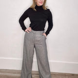 Astrid Roll Neck Top - Deep Black-Casual Tops- Hometown Style HTS, women's in store and online boutique located in Ingersoll, Ontario