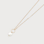Small Imitation Pearl Pendant on Delicate Chain-Accessories- Hometown Style HTS, women's in store and online boutique located in Ingersoll, Ontario