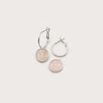 Flat Natural Stones on Hoops-Accessories- Hometown Style HTS, women's in store and online boutique located in Ingersoll, Ontario