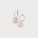 Flat Natural Stones on Hoops-Accessories- Hometown Style HTS, women's in store and online boutique located in Ingersoll, Ontario