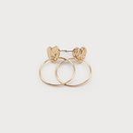 Hoops Through Hammered Hearts-Accessories- Hometown Style HTS, women's in store and online boutique located in Ingersoll, Ontario