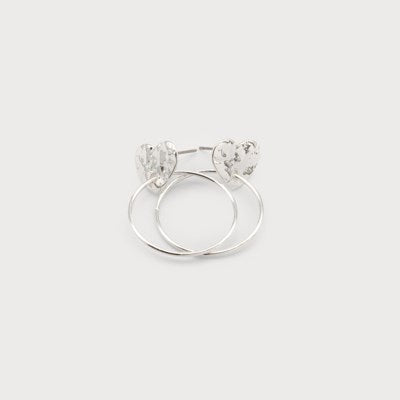 Hoops Through Hammered Hearts-Accessories- Hometown Style HTS, women's in store and online boutique located in Ingersoll, Ontario