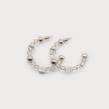 Hoops with Glass Beads-Accessories- Hometown Style HTS, women's in store and online boutique located in Ingersoll, Ontario
