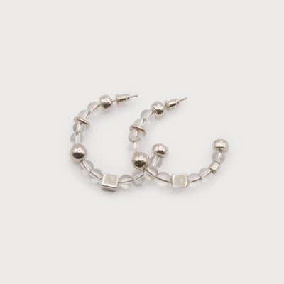 Hoops with Glass Beads-Accessories- Hometown Style HTS, women's in store and online boutique located in Ingersoll, Ontario