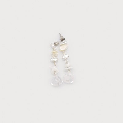 Delicate Semi-Precious Stones and Metal Pendant Earrings-Accessories- Hometown Style HTS, women's in store and online boutique located in Ingersoll, Ontario