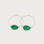 Hoops with Coloured Stone-Accessories- Hometown Style HTS, women's in store and online boutique located in Ingersoll, Ontario