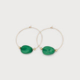 Hoops with Coloured Stone-Accessories- Hometown Style HTS, women's in store and online boutique located in Ingersoll, Ontario